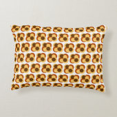 70s Abstracte Geometrische Cirkelvormen Accent Kussen (Achterkant)