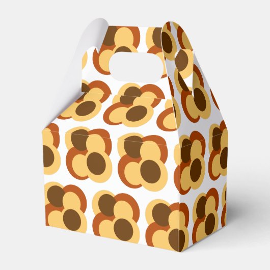 70s Abstracte Geometrische Cirkelvormen Bedankdoosjes (Achterkant)