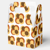 70s Abstracte Geometrische Cirkelvormen Bedankdoosjes (Geopend)