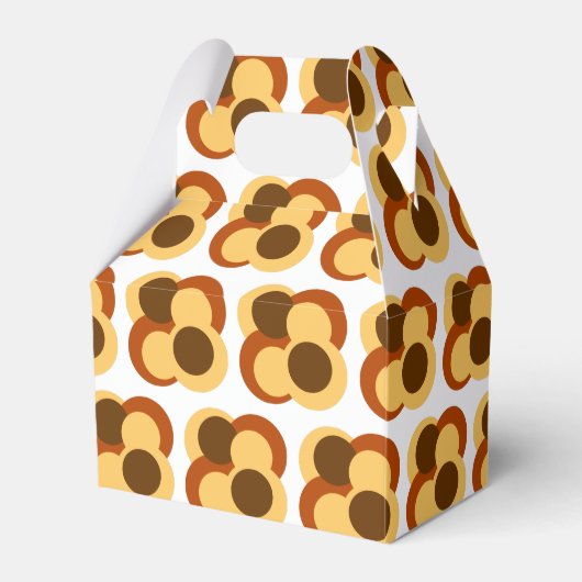 70s Abstracte Geometrische Cirkelvormen Bedankdoosjes (Voorkant Zijde)