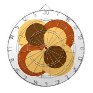 70s Abstracte Geometrische Cirkelvormen Dartbord