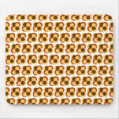 70s Abstracte Geometrische Cirkelvormen Muismat (Voorkant)