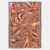 70s Abstracte Retro Marmer Vloeibaar Design Deken (Voorkant Verticaal)