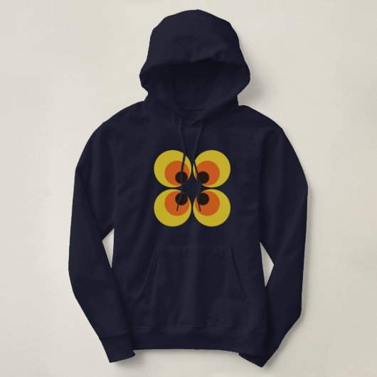 70s-achtergrond hoodie (Design voorkant)