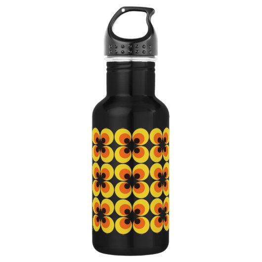 70s-achtergrond waterfles  (Voorkant)
