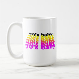70'S baby funny birthday present born 1970 - 1979 Koffiemok