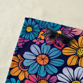 70s Boho Retro Bloembloem Strandlaken (In situ)