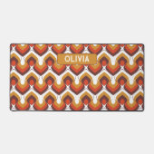 70s Bold Retro Modern Motif in Orange & Brown (Recto)