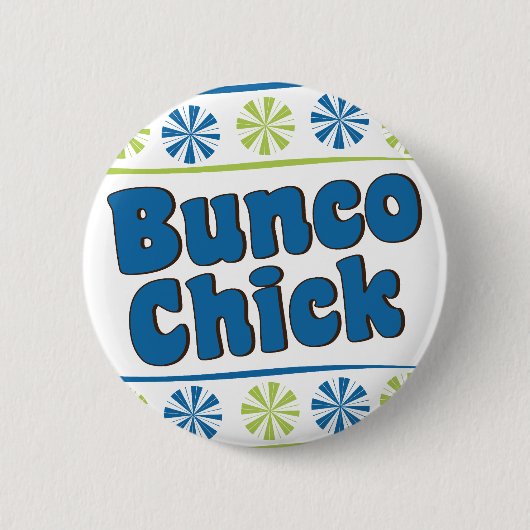 70's Bunco Chick Ronde Button 5,7 Cm (Voorkant)