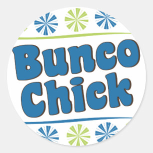 70's Bunco Chick Ronde Sticker