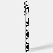 70s Checks and Circles Black and White Case-Mate iPhone Case (Achterkant / Links)