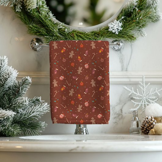 70s Christmas Towels Peace Love Pastel Comfort