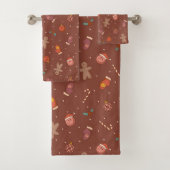 70s Christmas Towels Peace Love Pastel Comfort (En situation)