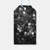 70's Disco Birthday Silver Glitter Ball Dank je Cadeaulabel (Achterkant)