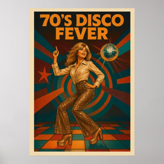 70's Disco Fever V02 Poster (Voorkant)