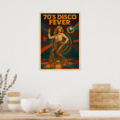 70's Disco Fever V02 Poster (Keuken)