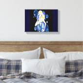 70's Disco Gal Fredda Canvas Afdruk (Insitu (Slaapkamer))