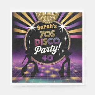 70's Disco Party Seventies Hippy Verjaardag Rave Servet