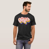 70s Disco Rainbow Dansende Queen T-shirt (Voorkant volledig)
