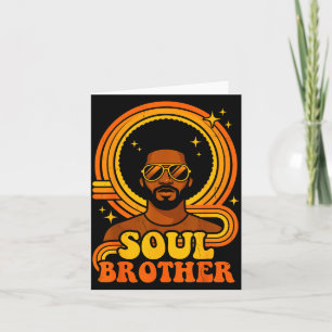 70s Funk Afro Soul Retro Vintage Soul Brother Kaart