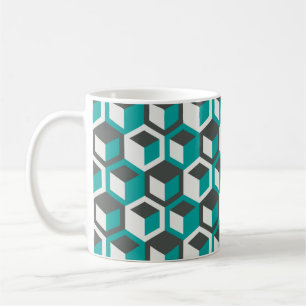 70s geïnspireerde abstracte retro geometrische naa koffiemok