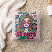 70s Groovy Boogie Retro Disco Verjaardagsdecoratie Kussen (Deken)