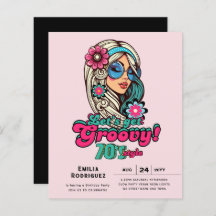 70s Groovy Boogie Retro Disco Verjaardagsfeest
