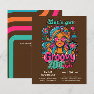 70s Groovy Boogie Retro Disco Verjaardagsfeest