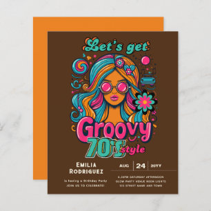 70s Groovy Boogie Retro Disco Verjaardagsfeest