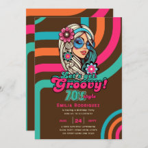 70s Groovy Boogie Retro Disco Verjaardagsfeest
