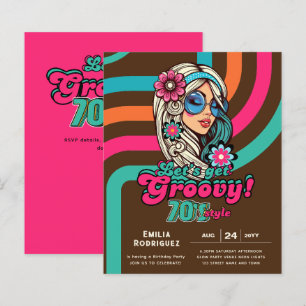 70s Groovy Boogie Retro Disco Verjaardagsfeestje