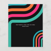 70s Groovy Boogie Retro Disco Verjaardagsfeestje (Achterkant)