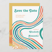 70's  groovy golven, red de datum kaart (Voorkant / Achterkant)