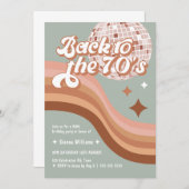 70's Groovy Retro Elke Age Disco Birthday Kaart (Voorkant / Achterkant)