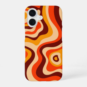 70s Groovy Wave-sfeer iPhone 16 Hoesje
