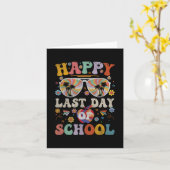 70s Happy Laatste Dag van School Groovy Leraar Jon Kaart (Gele Bloem)