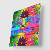 70's hippie psychedelische klok (Hoek)