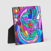 70's hippie vredesliefde fotoplaat (Voorkant)