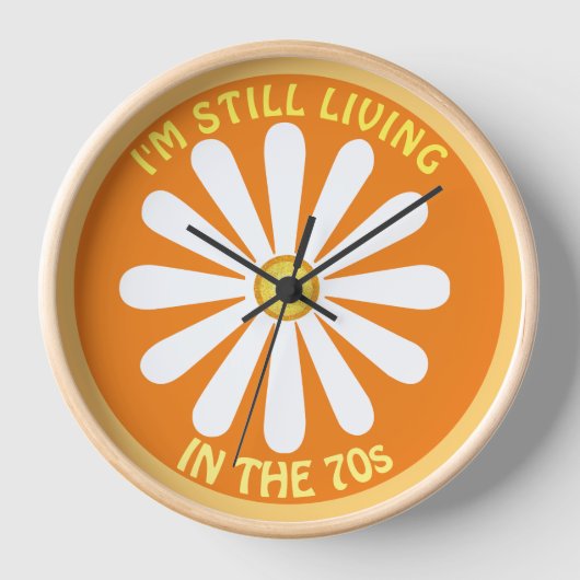 70s hippy daisy Pocket Watch (Voorkant)