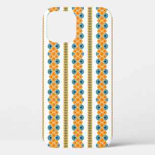 70s jaren cirkel rijen iPhone 12 hoesje