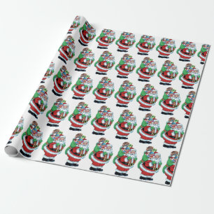 70s  kerstkerstbekentenis  Retro Wrapping Cadeaupapier