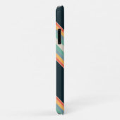 70s kleurrijke Stripes Monogram initialen esthetis Case-Mate iPhone Case (Achterkant/rechts)