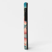 70s Meadow Blauw & Roze Bloemen Case-Mate iPhone Case (Achterkant/links)