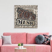 70's Muziek - Ingewikkeld Canvas (Insitu (Woonkamer))