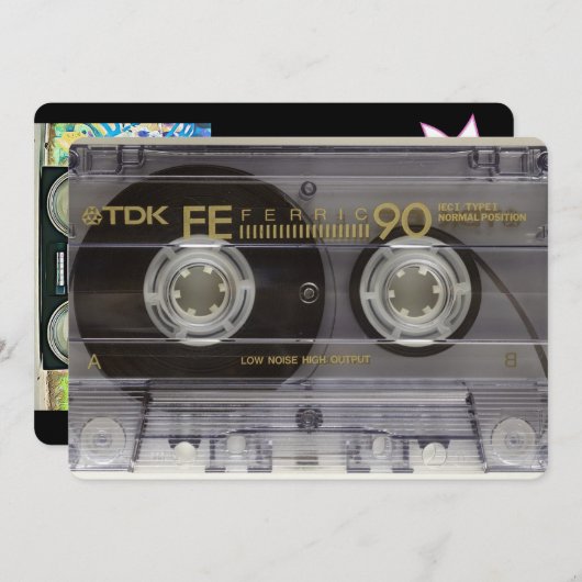 70's of 80's Party Disco Verjaardag Uitnodigingen (Voorkant / Achterkant)