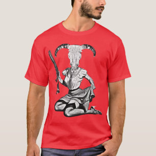 70's pin-up skull t-shirt