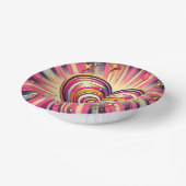 70s pop kunst hart/Valentijnse Papieren Kommen (Gebogen)