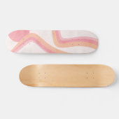  70s print Fireworks Pink oranje Skateboard (Horizontaal)