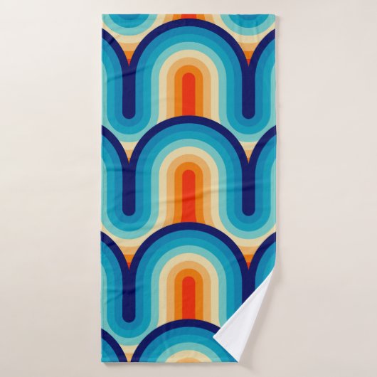 70s Rainbow Curves (Serviette de bain)