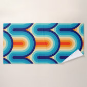 70s Rainbow Curves (Serviette de bain)
